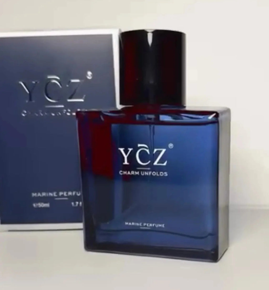 YCZ Brand 50ml Men's Cologne Blue Gentleman Woody Fragrance Natural Lasting Eau De Toilette Arab Mature Men Dating Body Spray