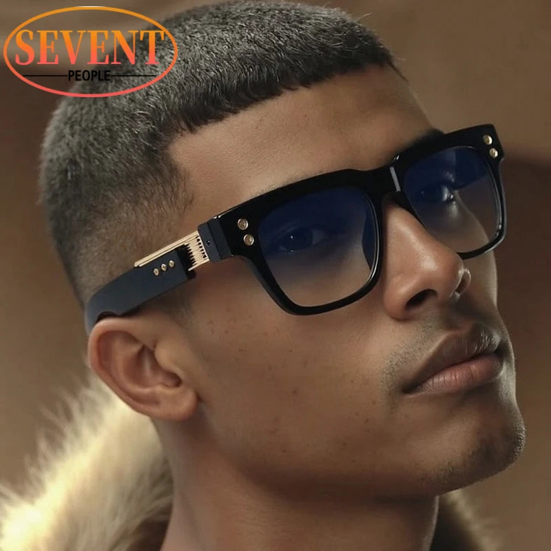 Polarized Square Steampunk Sunglasses Men 2026 Luxury Brand Vintage Oversized Outdoor Driving Sunglass For Male Classic Eyewear