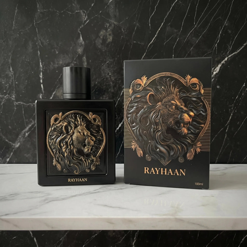 RAYHAAN Lion Men's EDP 100ml 3.4oz Bold Spicy Fougere Perfume Long Lasting Fragrance for Date Party Autumn Winter Night
